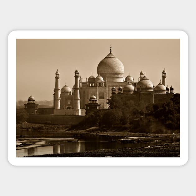 The Taj Mahal Sticker by bkbuckley